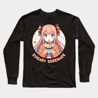 Cupcake Japanese Anime Long Sleeve T-Shirt